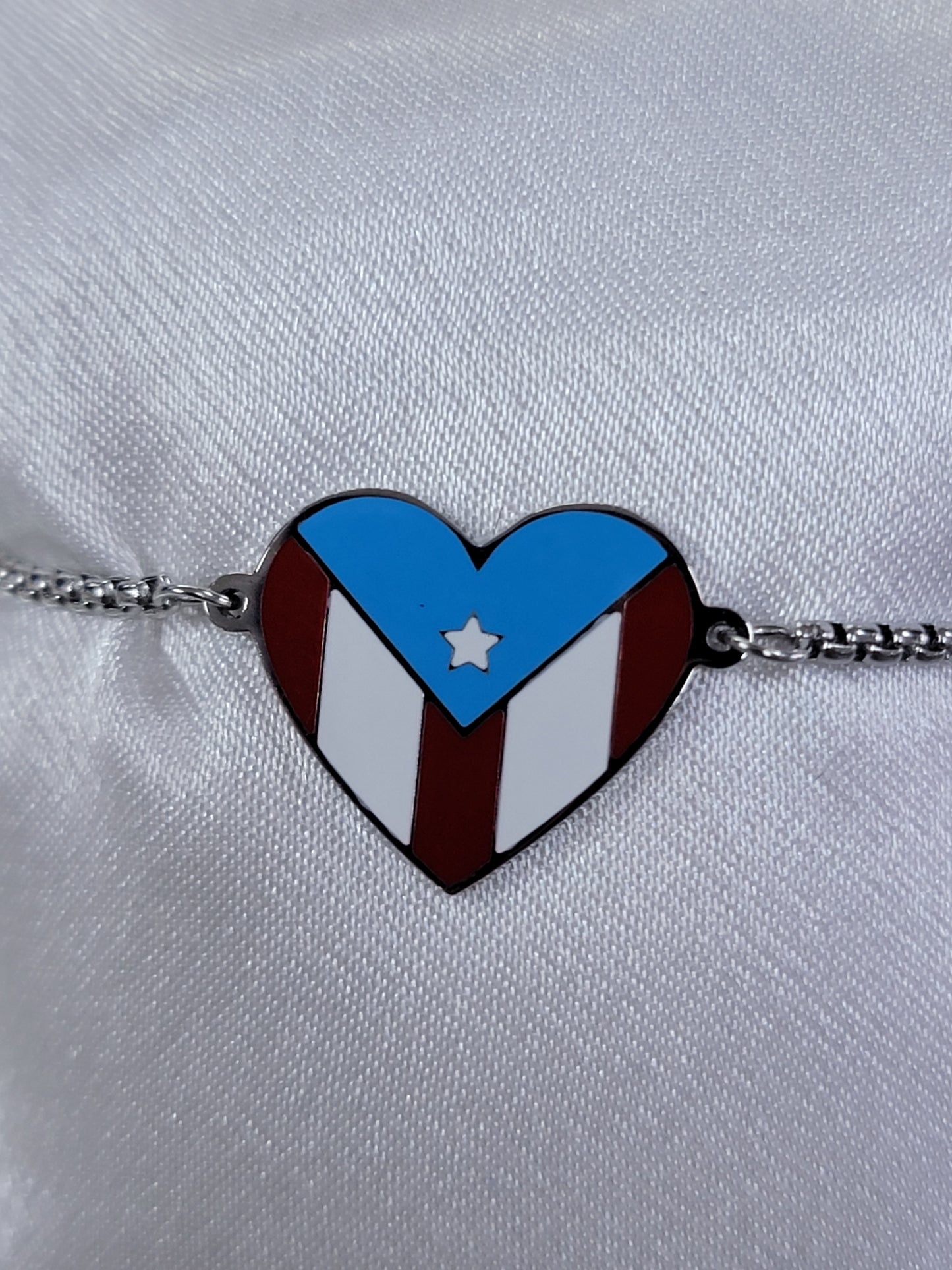 pulsera de Puerto rico en  stainless steel