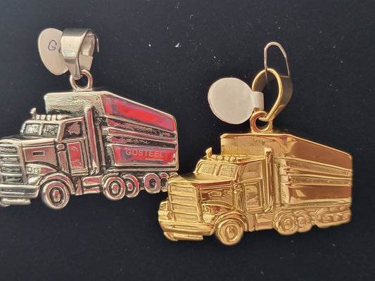 charms de camion para hombre stainless steel