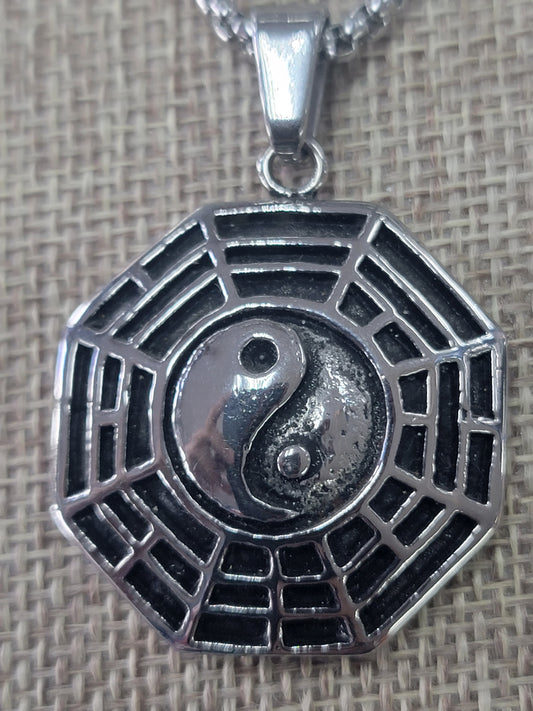 charms del Yin y Yang en stainless steel